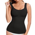 Lynclare Compression Tanks for Women -Tummy Control Shapewear for Women -Shapewear Tank Top Camisole -Body Shaper Black M