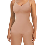 Women's Seamless Shapewear Tummy Control Bodysuit Body Shaper V Neck Seamless Butt Lifter Full Shaping Bodyshapers (Sienna,X-Large)