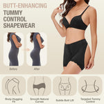 Jinnhelun Butt Lifter Shapewear Boy Shorts, Adjustable Hip Enhancer Body Shaper Control Panties for Women Black