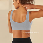 SIMIYA Womens Sports Bras, Yoga Comfort Seamless Stretchy Sports Bra for Women 6 Pack