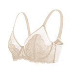 HSIA Minimizer Bras for Women Large Bust Full Coverage Lace Plus Size Bra - Mermaid Scales