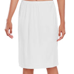 Wikoan Half Slip for Women Under Dress Basic Slips Dress Super Soft Modal Underskirt for Under Dresses,White,L