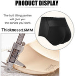 CUGBO 2 Pack Hip Enhancer Butt Lifted Underwear Seamless Fake Padded Briefs Shapewear Pantie Body Shorts for Women Ladies, Black/Beige, L