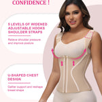 SHAPSHE Waist Trainer for Women, Tummy Control Sports Girdle, Workout Body Shaper with Adjustable Shoulder Strap Tan M