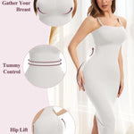 JOYSHAPER Strapless Shapewear Slip for Women Under Dress Tummy Control Shapewear Full Slip Body Shaper Slip