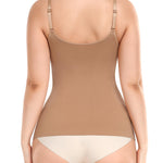 Werena Compression Tanks for Women Shaping Camisole Shapewear Tank Top Cami Body Shaper With Built-in Bra(#A Latte, Small)