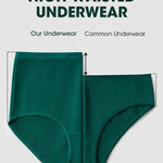 UEKUEKMY Cotton Panties for Women High Waisted Women's Underwear Breathable Full Coverage Ladies Briefs 5 Pack