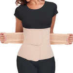 MAMODY Postpartum Belly Band – Postpartum Belly Wrap, Abdominal Binder Post Surgery C-section Recovery Support Belt After Birth Brace, Slimming Girdles (Classic Beige, L)