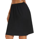 MANCYFIT Half Slips for Women Under Dress Underskirt Dress Midi Skirt Slip Black S