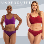 Underoutfit Seamless Stretch Everyday - U Briefs for Women, 3 pack