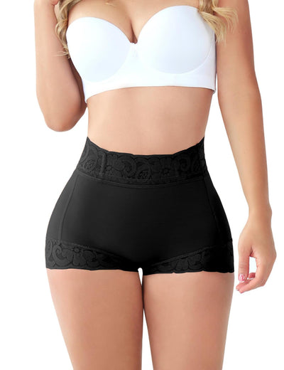 SheBuddy Butt Lifting Panties, Tummy Control Shapewear for Women Compression Underwear Short Lace Butt Lifter Shapewear