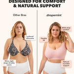 SHAPERMINT Bras for Women No Underwire - Seamless Bras for Women, Wireless Bra, Adjustable Plus Size Bra
