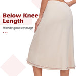MANCYFIT Half Slips for Under Dresses Slip Skirt for Women A-line Underskirt for Dresses Nude Large