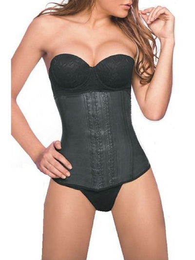Ann Chery Corset Waist Trainer for Women’s Weight Loss - Colombian Waist Cincher - 2 Hook Latex Body Shaper (Black, Large / 36)