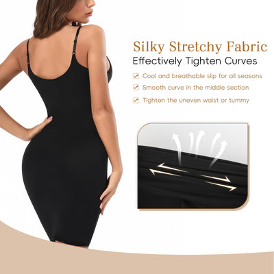 Women's Full Body Shapewear Slip Tummy Control Dress Slip Shaper for Under Skirt Slimming Shaper