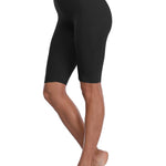 VOGUEMAX Women's Plus Size Short Leggings Stretchy Slip Shorts Mid Thigh Lightweight Pants