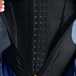 SHAPSHE Waist Trainer for Women Tummy Control Workout Waist Cincher Corset Shapewear Postpartum Body Shaper Faja with Zipper Hook Black