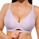 Jellysoft Bra Nude Jelly Bras for Women Wireless No Underwire Deep V | Comfortable, Breathable, Adjustable Straps, Everyday Wear