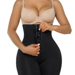 SHAPERX High-Waisted Tummy Control Shapewear for Women Seamless Zip-Up Easy-On Body Shaper Shorts Slimming Fit Underwear,SZ5820-Black-S/M