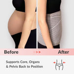 Mamaway SSnugFit Postpartum Belly Band – Ultra-Breathable, Contoured C-section Belly Binder, Postnatal Girdle for Abdominal Support & Back Pain Relief, Made with Soft, Skin-Friendly Fabric