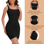 JOYSHAPER Slip Dress Shapewear for Under Dress Women Seamless Full Slip Tummy Control Body Shaper Bodycon