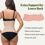 SHAPSHE Waist Trainer for Women Postpartum Recovery Wrap Girdle Cincher Corset Shapewear Belly Band Tan M