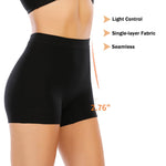 Womens Seamless Shaping Boyshorts Panties Tummy Control Underwear Slimming Shapewear Slip Shorts(#A2 Black(light Tummy Control),XX-Large)