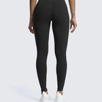 Aoxjox High Waisted Workout Leggings for Women Trinity Yoga Pants 26.5" (Black, Small)