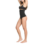 SPANX ASSETS High Waist Thong - Seamless Shapewear - No-Show Tummy Support - Silicone Grip - Lightweight Sculpting - Very Black - Medium