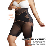 MOVWIN Tummy Control Body Shaper Shorts - High Waist Thigh Slimmer Panties Shapewear Black
