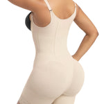 SHAPERX Women's Fajas Colombianas Tummy Control Shapewear Postpartum Butt Lifting Body Shaper with Boned Support,SZ7281-Beige-2XL