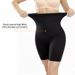ATTLADY Shapewear Tummy Control High Waisted Shorts for Women,Body Shaper Thigh Slimmer Underwear,Shorts Under Dresses Black