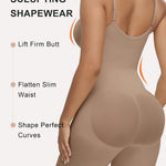 SHAPERX Women's Shapewear Bodysuit Tummy Control Seamless Zip-Up Body Shaper Waist Defining Silhouette