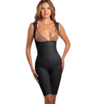 Isavela Second Stage Glute-Lifting Mid-Thigh Bodysuit – High Back, Open Crotch, Compression Recovery (BE14) (Black, 3XL)