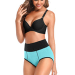 OLIKEME Tummy Control High Waisted Cotton Underwear Panties Briefs for Women Plus Size Full Coverage XL