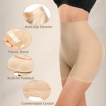JOYSHAPER Butt Lifting Shapewear for Womens Tummy Control Padded Underwear Butt Lifter Panties Booty Enhancer Shorts Beige S
