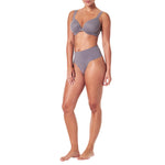 SPANX SPANXsupersmooth Undie-tectable Thong - Comfortable Core Control - Invisible Shapewear - Women No Show Thong Underwear - Mythical Grey - Medium