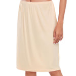 Wikoan Half Slip for Women Under Dress Basic Slips Dress Super Soft Modal Underskirt for Under Dresses,Nude,M