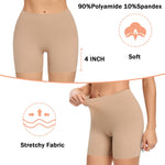 Womens Seamless Shaping Boyshorts Panties Tummy Control Underwear Slimming Shapewear Slip Shorts(#A1 Beige(no Control),Small)