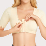 Plus Size Upper Arm Shaper Compression Sleeves for Women - Post-Surgery Slimmer & Corrector Shapewear Tops (01 Beige 4XLarge