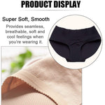 CUGBO 2 Pack Hip Enhancer Butt Lifted Underwear Seamless Fake Padded Briefs Shapewear Pantie Body Shorts for Women Ladies, Black/Beige, L