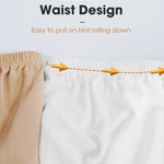 MANCYFIT Half Slips for Women Long Slip Under Dress Invisible Straps Underskirt for Dresses White Small