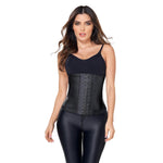 Ann Chery Metallic Waist Trainer Shapeware 2038- Latex Workout Faja - 2 Hooks Black 3XL/42 (Fits 35-36 Inch Waist)