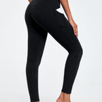 Ewedoos Leggings with Pockets for Women High Waisted Athletic Workout Compression Leggings Tummy Control Yoga Pants Women Black