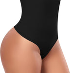Werena Tummy Control Thong Shapewear for Women High Waisted Body Shaper Panties Shaping Thong Girdle Underwear