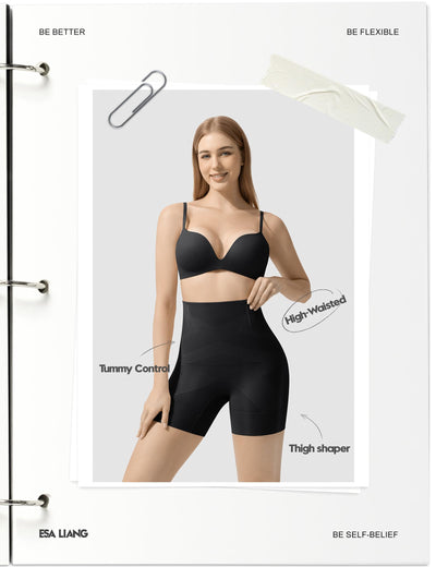 Esa Liang Shapewear Tummy Control for Women Body Shaper High Waisted Shorts