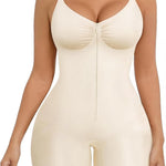SHAPERX Women's Shapewear Bodysuit Tummy Control Seamless Zip-Up Body Shaper Waist Defining Silhouette