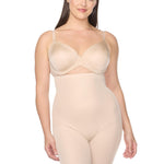 Naomi & Nicole Women's Plus-Size High-Waist Thigh Slimmer Shapewear | Women’s Tummy Control Underwear, Nude, 1X