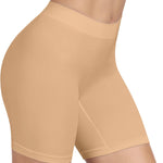 BESTENA Slip Shorts Womens Comfortable Seamless Smooth Slip Shorts for Under Dresses(Nude,Large)