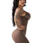 Snatched Body Tummy Control Shapewear Bodysuit Full Body with Built in Cups | Soft Control for Women Caramel M